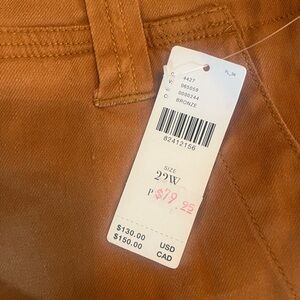 Maeve Collette Linen Blend Bronze Pants